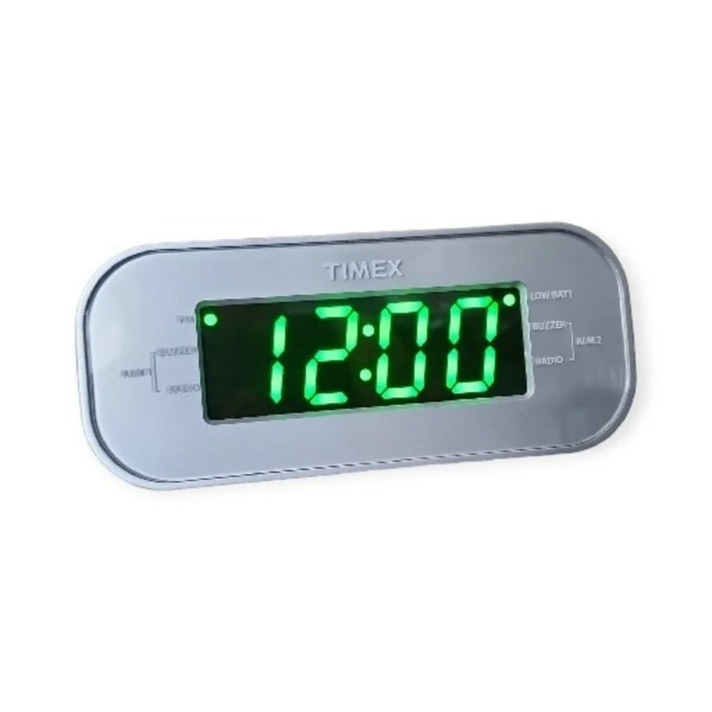 Timex T231Y Snooze/Sleep Display Dimmer‎ Alarm Clock Radio In White